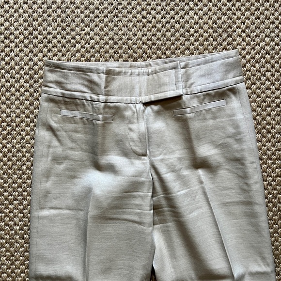 DKNY size 4 lined pant in slight shimmering tan - Picture 5 of 6